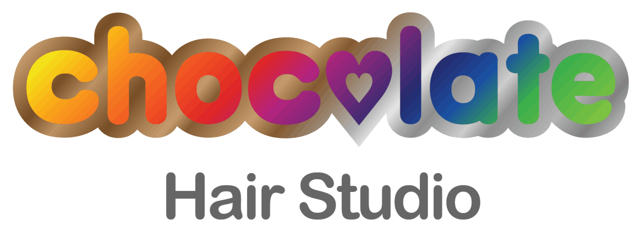 andreas karaiskos business communications through design website and graphic design Chocolate Hair Salon Logo and Wordmark