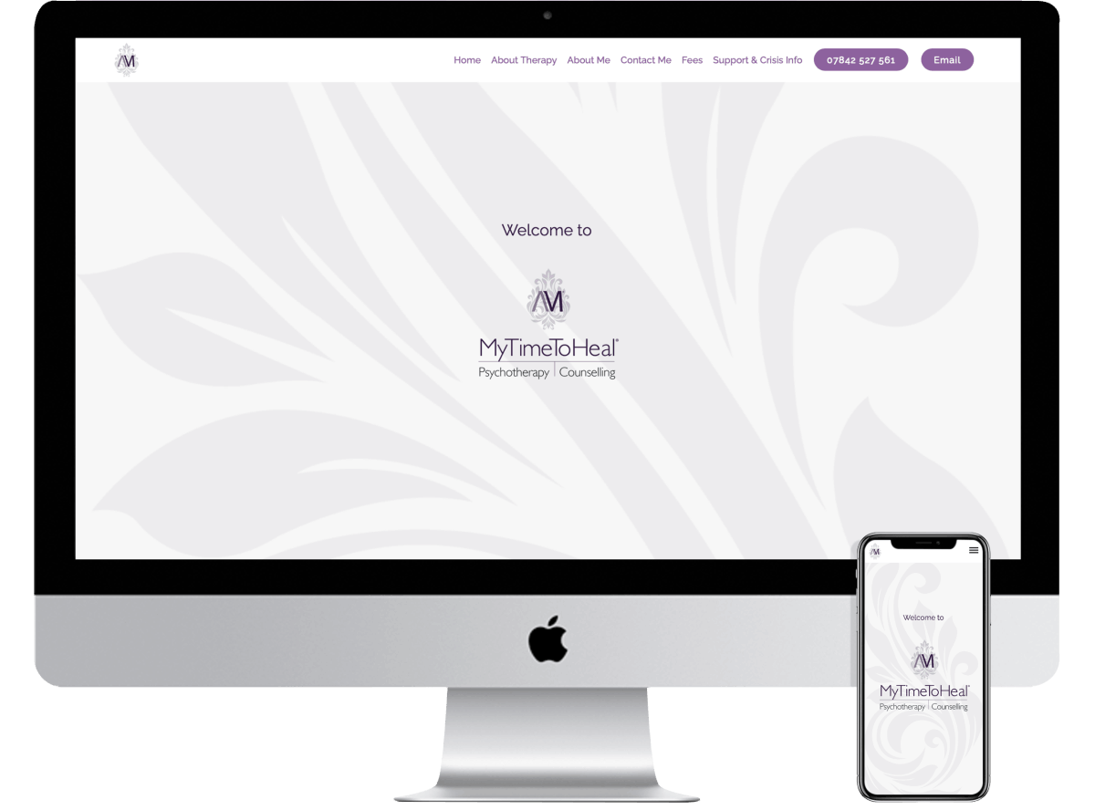 andreas karaiskos business communications through design website and graphic design My Time To Heal (2020) COUNSELLING AND PSYCOTHERAPY - LOGO, LOGOTYPE, CORPORATE IDENTITY, WEBSITE DESIGN